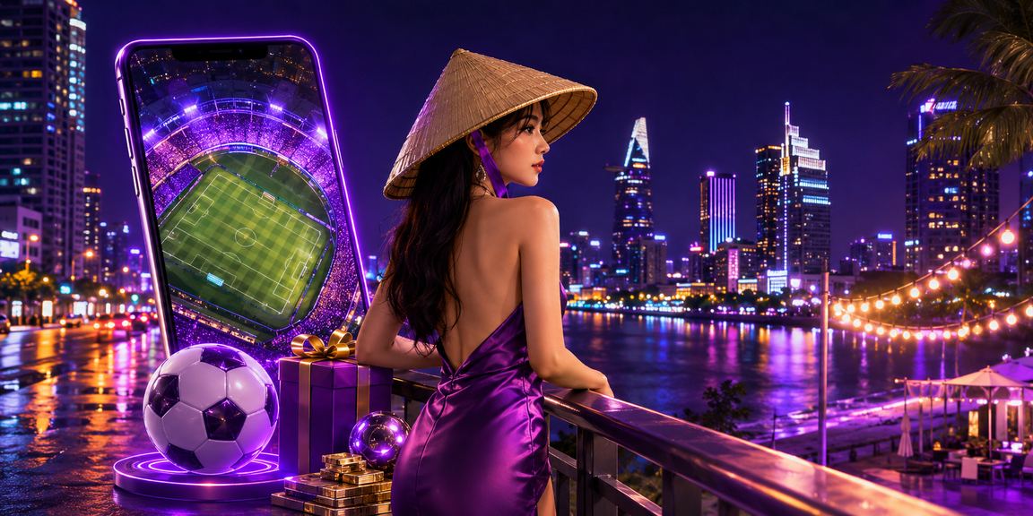 Người dùng TP. Hồ Chí Minh tìm hiểu thông tin cá cược thể thao với nón lá truyền thống